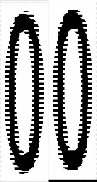 Label Maker Label: Black & White, Vinyl, 3-1/2