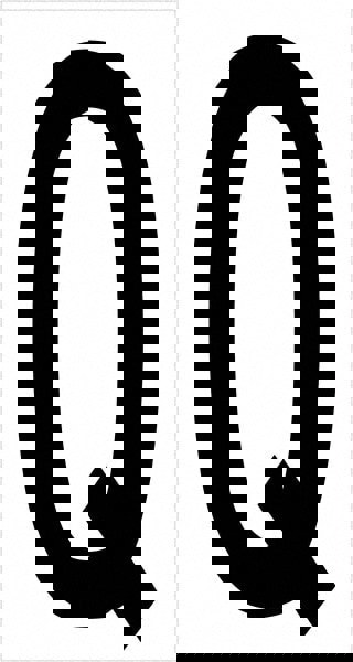 Label Maker Label: Black & White, Vinyl, 3-1/2