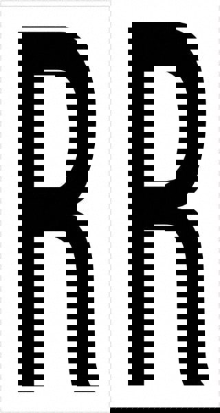 Label Maker Label: Black & White, Vinyl, 3-1/2