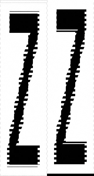 Label Maker Label: Black & White, Vinyl, 3-1/2