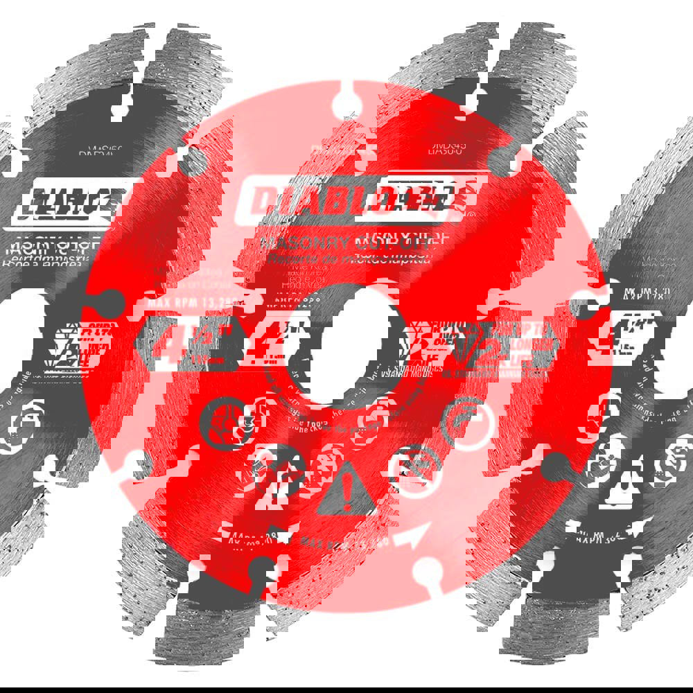 Wet & Dry Cut Saw Blade: 4-1/2