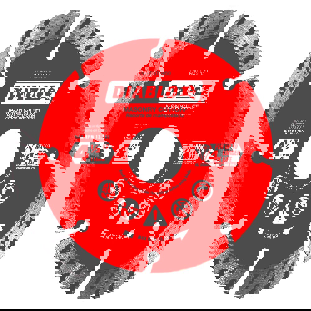 Wet & Dry Cut Saw Blade: 4-1/2