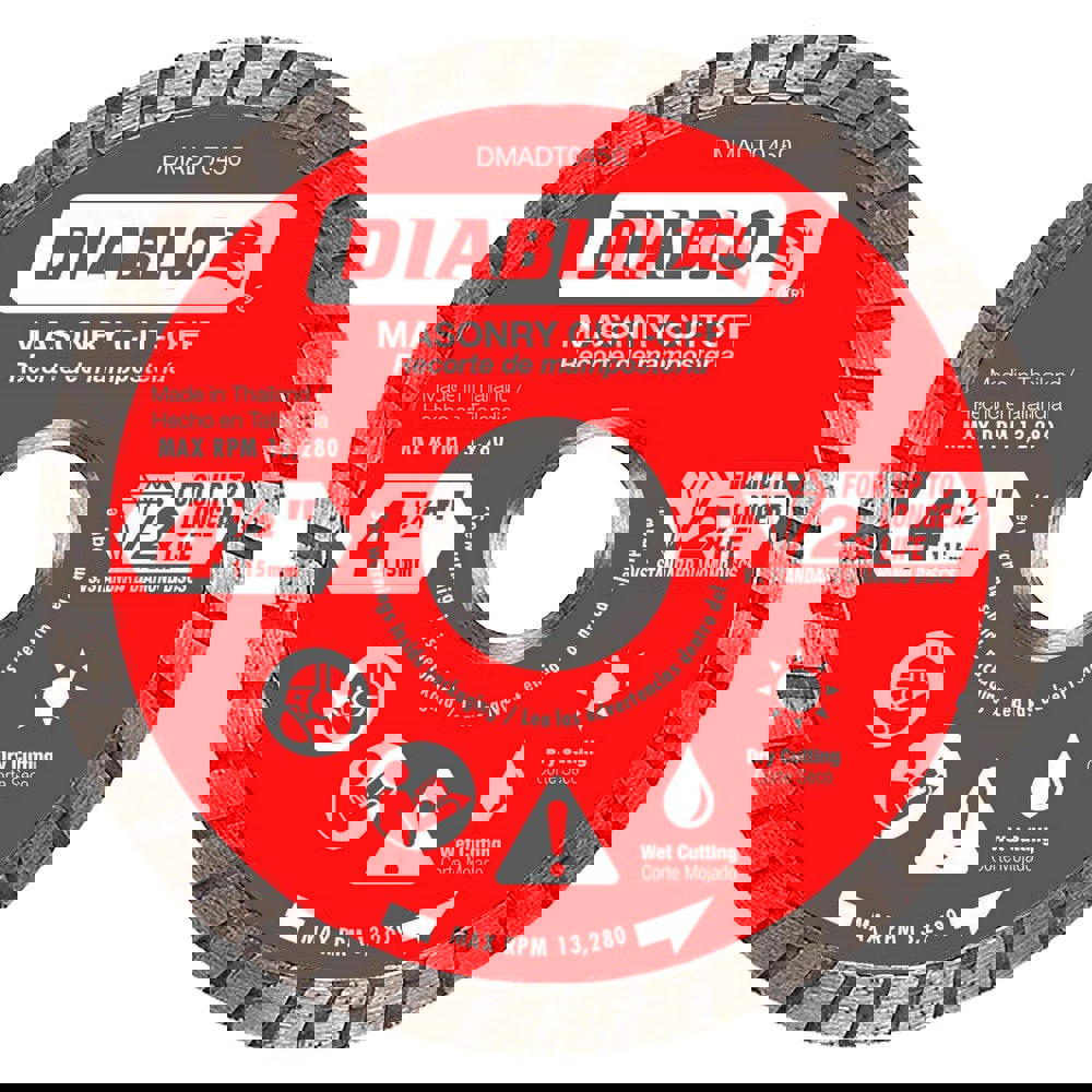 Wet & Dry-Cut Saw Blades; Blade Diameter (Inch): 4-1/2 ; Blade Material: Diamond-Tipped ; Blade Thickness (Decimal Inch): 0.0800 ; Arbor Hole Diameter (Inch): 7/8; 5/8 ; Number of Teeth: Continuous Edge ; Arbor Hole Diameter (mm): 20