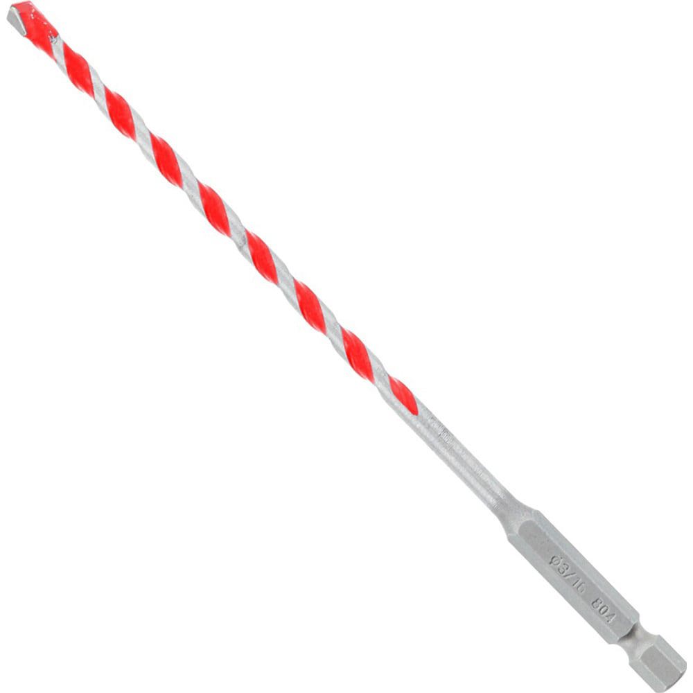 Rotary Drill/Hammer Drill Bits; Drill Bit Size (Inch): 3/16 ; Shank Type: Hex ; Drill Bit Material: Carbide Tipped; High Speed Steel ; Shank Diameter (Inch): 1/4 ; Flute Length (Inch): 4 ; Flute Length (Decimal Inch): 4.0000