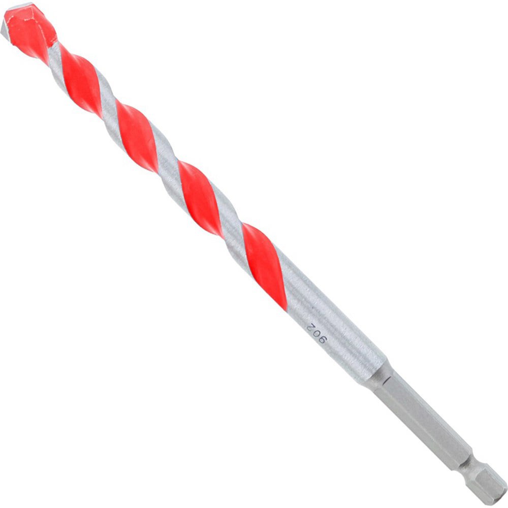 Rotary Drill/Hammer Drill Bits; Drill Bit Size (Inch): 3/8 ; Shank Type: Hex ; Drill Bit Material: Carbide Tipped; High Speed Steel ; Shank Diameter (Inch): 1/4 ; Flute Length (Inch): 4 ; Flute Length (Decimal Inch): 4.0000