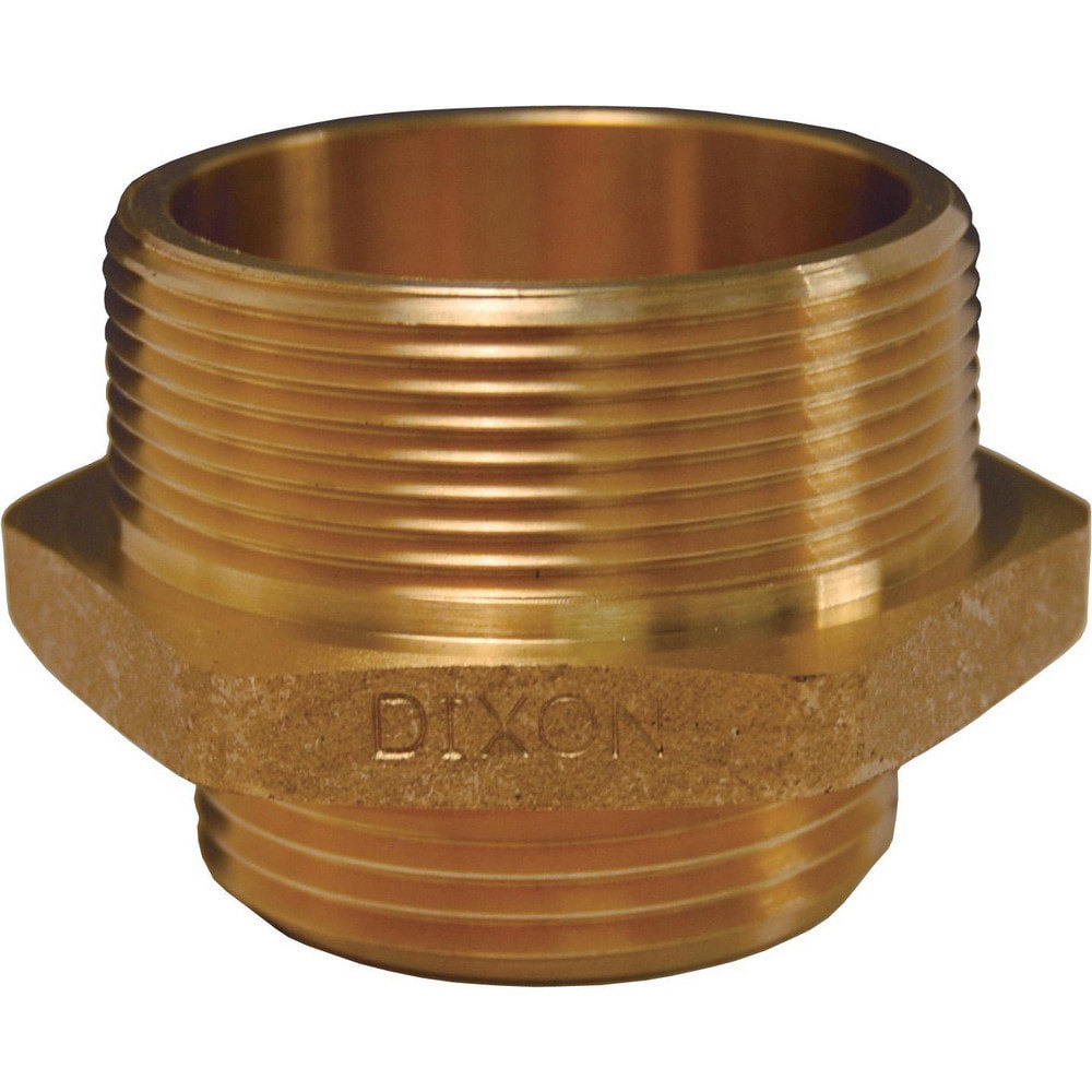 Brass & Chrome Pipe Fittings; Fitting Type: Double Male Hex Nipple ; Fitting Size: 2 x 1-1/2 ; End Connections: MNPT x MNST ; Connection Type: Threaded ; Pressure Rating (psi): 175 ; Fitting Shape: Straight