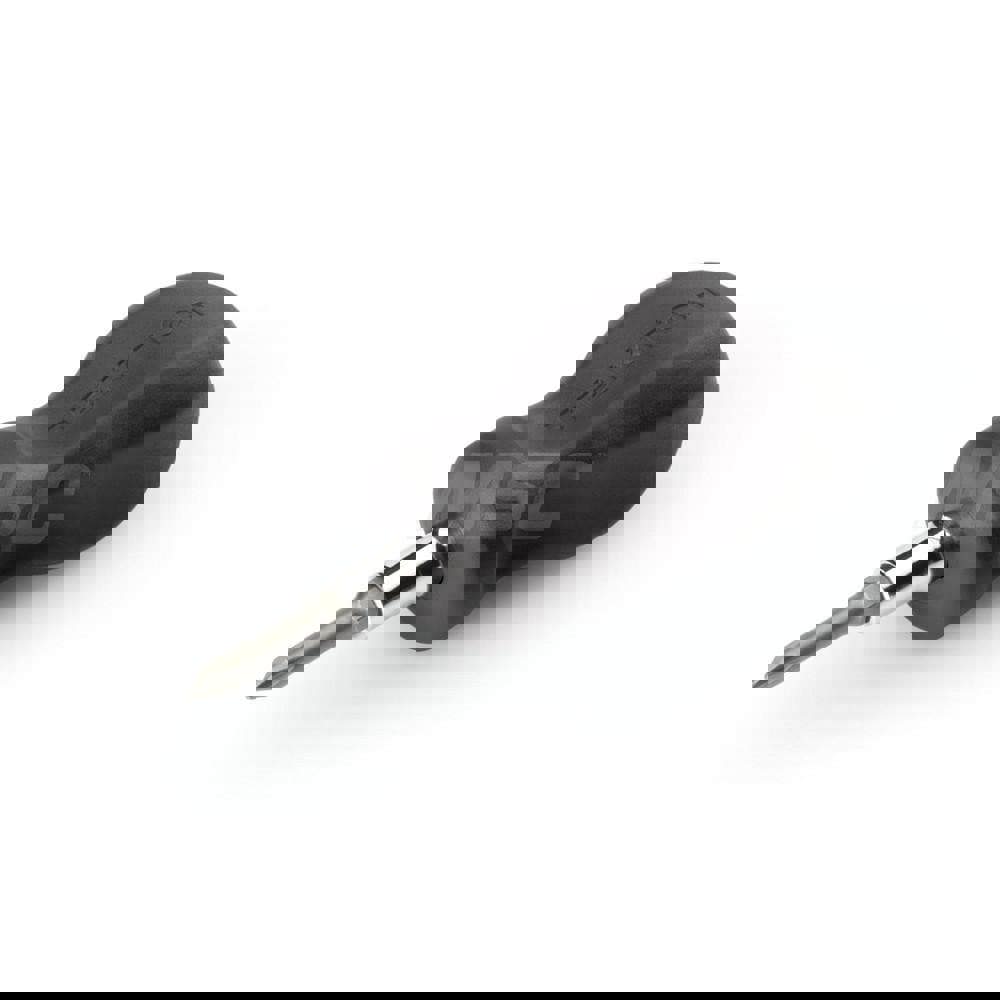 3-in-1 Stubby Phillips/Slotted Driver (#1 x 3/16 in., Black)