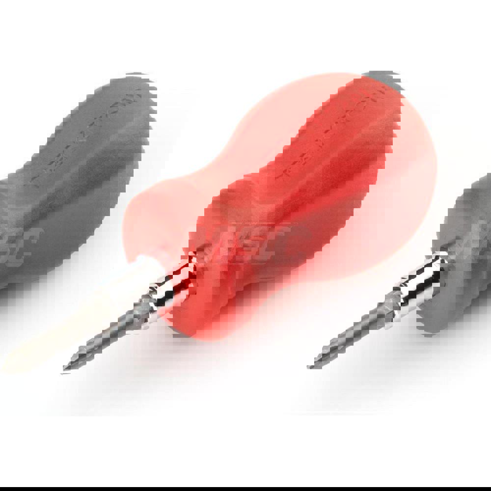 3-in-1 Stubby Phillips/Slotted Driver (#1 x 3/16 in., Red)