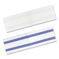 Wet Mop Pad: Hook & Loop, Medium, White Mop, Polyester