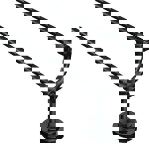 26-11/25 in. Towel Bar in Matte Black