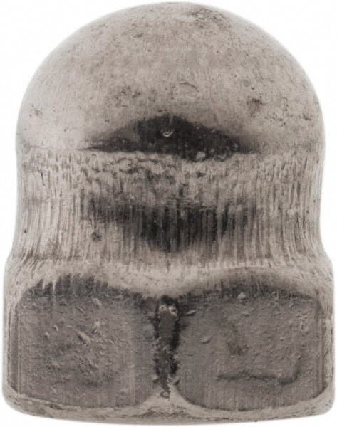 M5x0.8 Metric Coarse, 8mm Width Across Flats, Uncoated, Stainless Steel Acorn Nut