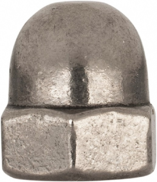 M8x1.25 Metric Coarse, 13mm Width Across Flats, Uncoated, Stainless Steel Acorn Nut