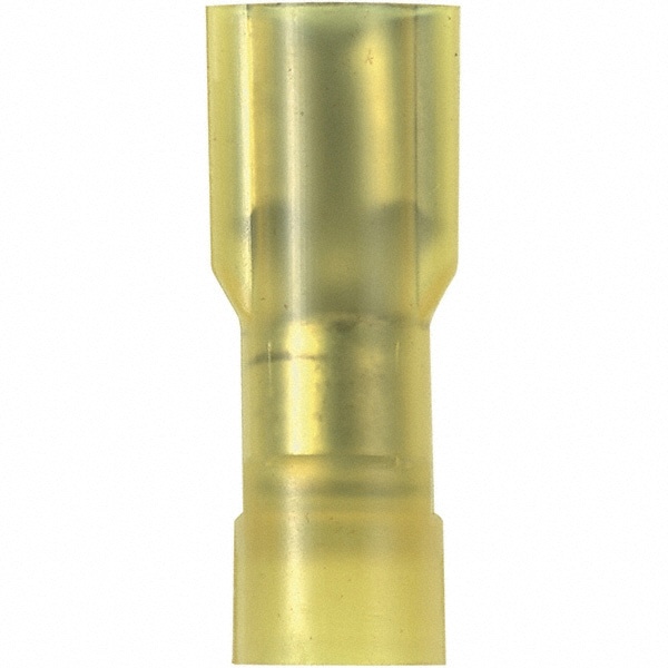 Wire Disconnect: Female, Yellow, Nylon, 12-10 AWG, 0.36