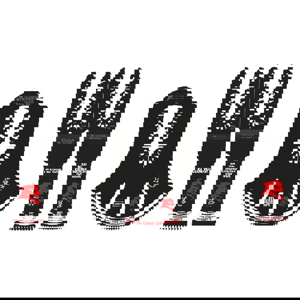 Oscillating Blade Set: Use with Multi-Tool