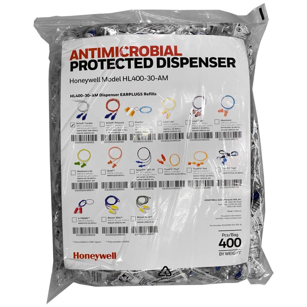 Earplug Dispensers & Refills; Plug Material: TPE ; Plug Shape: Flanged ; Noise Reduction Rating (dB): 27.00 ; Dispensing Method: Pull Out ; Disposable: Yes ; Insertion Method: Roll Down