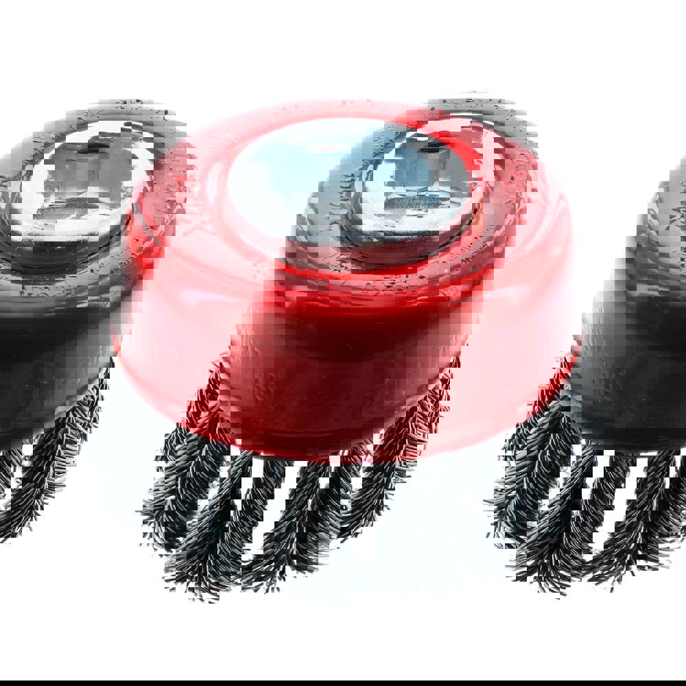 Cup Brushes; Brush Diameter (Decimal Inch): 2-3/4 ; Brush Type: Knotted ; Fill Material: Carbon Steel ; Grade: Coarse ; Grit: 0 ; Shank Diameter (Inch): 3