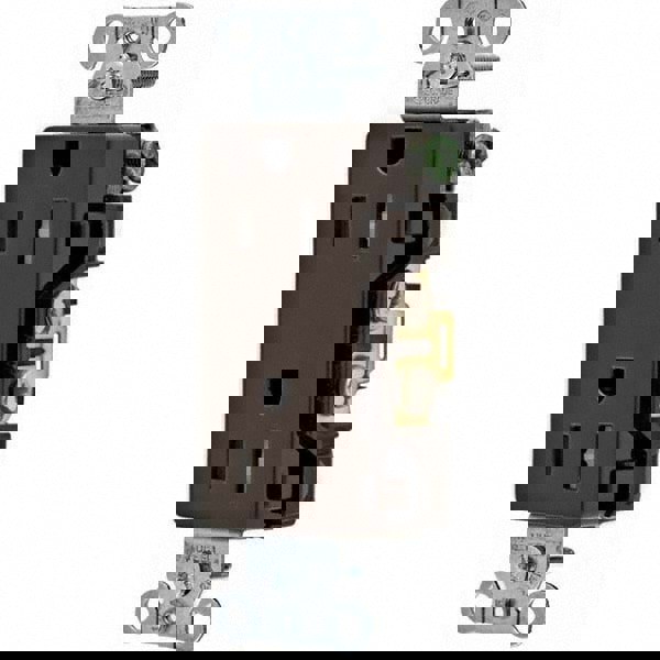 Straight Blade Duplex Receptacle: NEMA 5-15R, 15 Amps, Self-Grounding