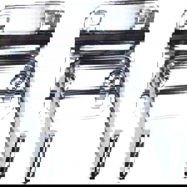 Pegboard Hooks; Hook Type: Double Rod 90 Degree End Bend ; Mount Type: Through Hole ; Material: Stainless Steel ; Projection: 4in ; Finish: Zinc-Plated ; Overall Height: 4in