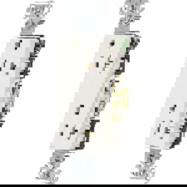 Straight Blade Duplex Receptacle: NEMA 5-20R, 20 Amps, Grounded