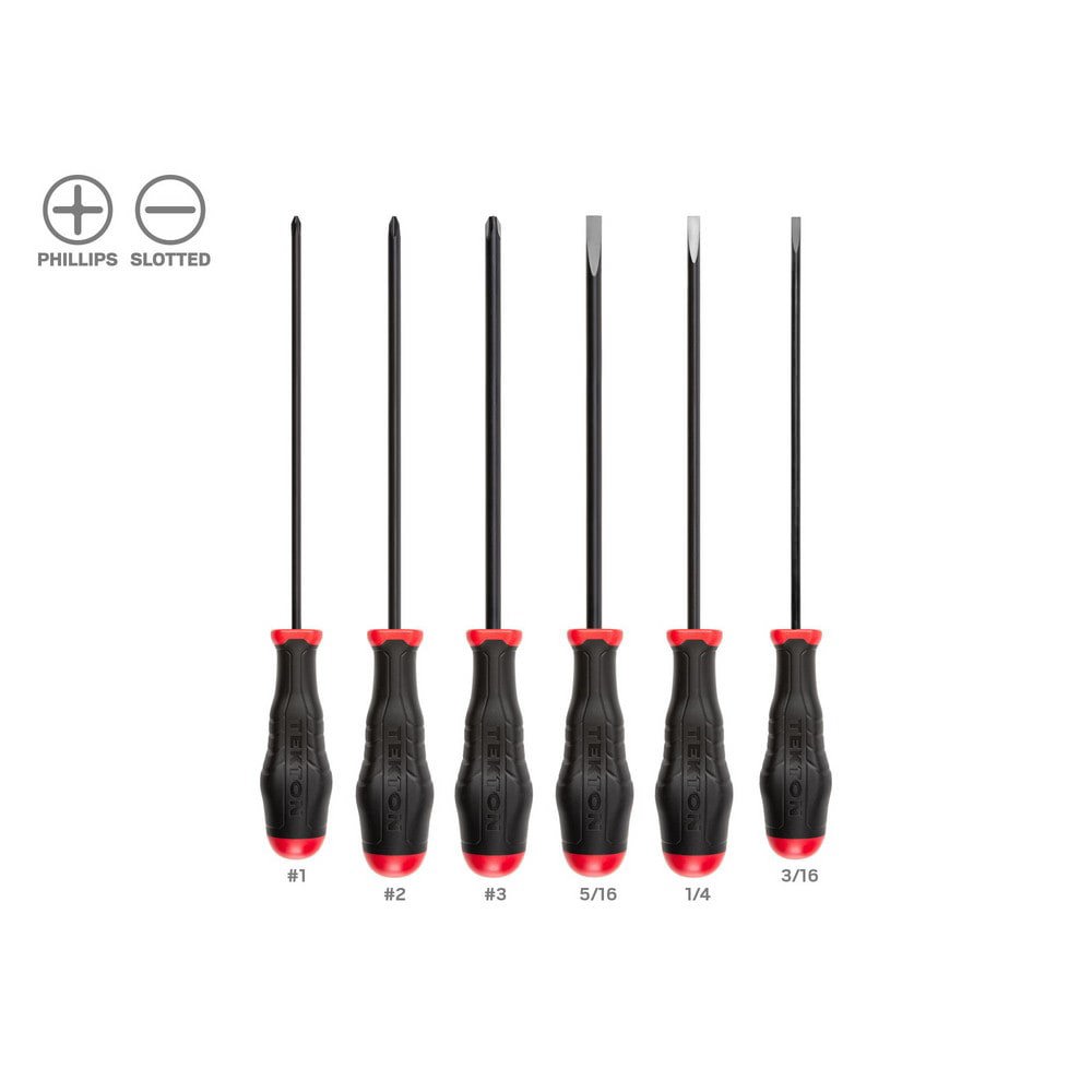 High-Torque Chrome Blade Screwdriver Set, 4-Piece (#1-#2, 3/16-1/4 in.)