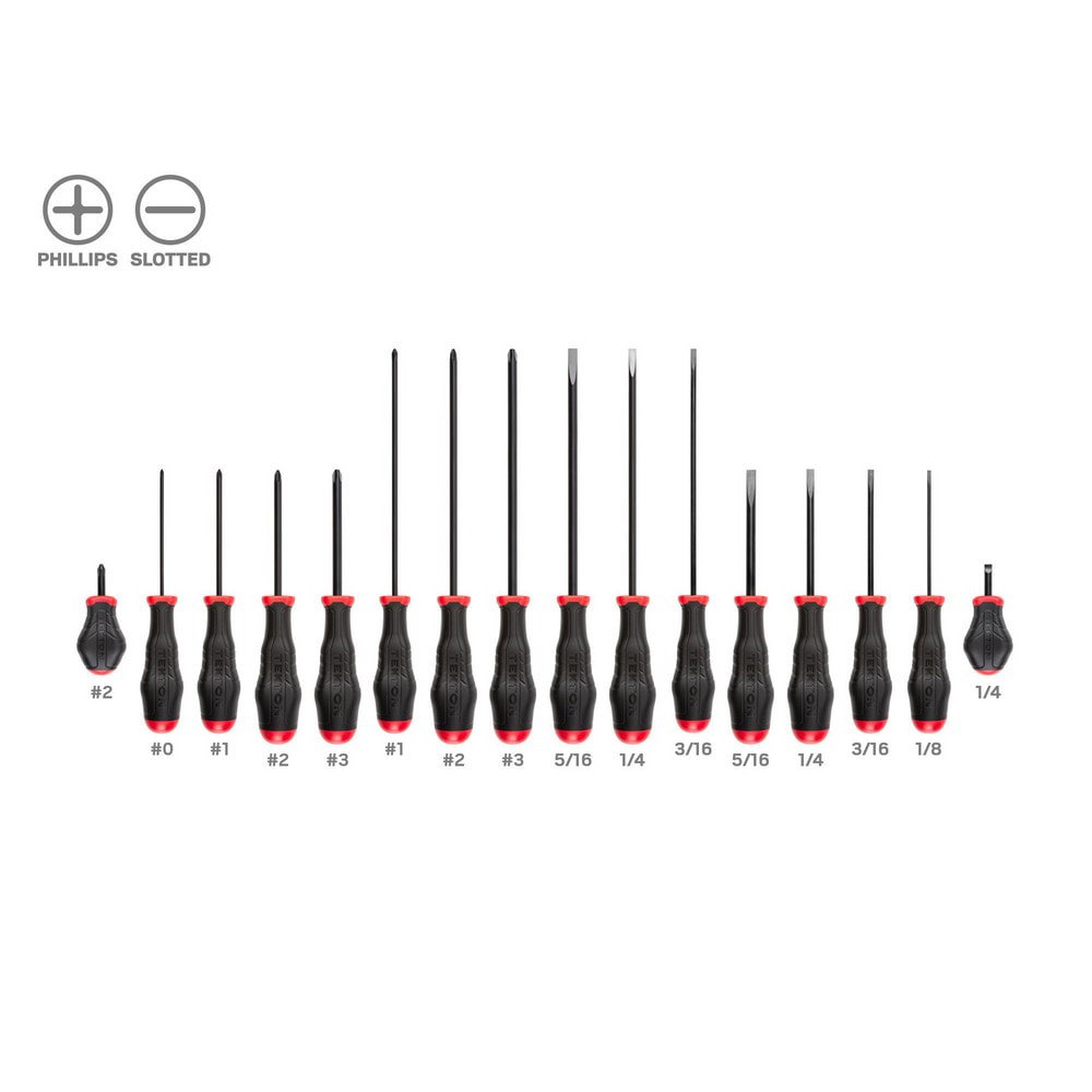 High-Torque Chrome Blade Screwdriver Set, 4-Piece (#1-#2, 3/16-1/4 in.)