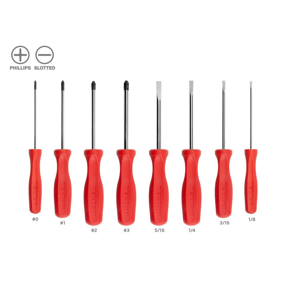 High-Torque Chrome Blade Screwdriver Set, 4-Piece (#1-#2, 3/16-1/4 in.)