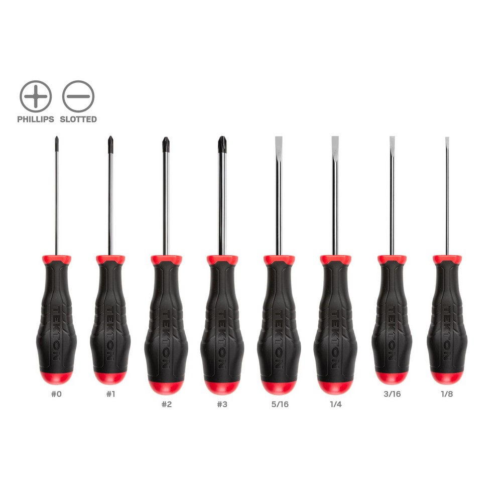 High-Torque Chrome Blade Screwdriver Set, 4-Piece (#1-#2, 3/16-1/4 in.)