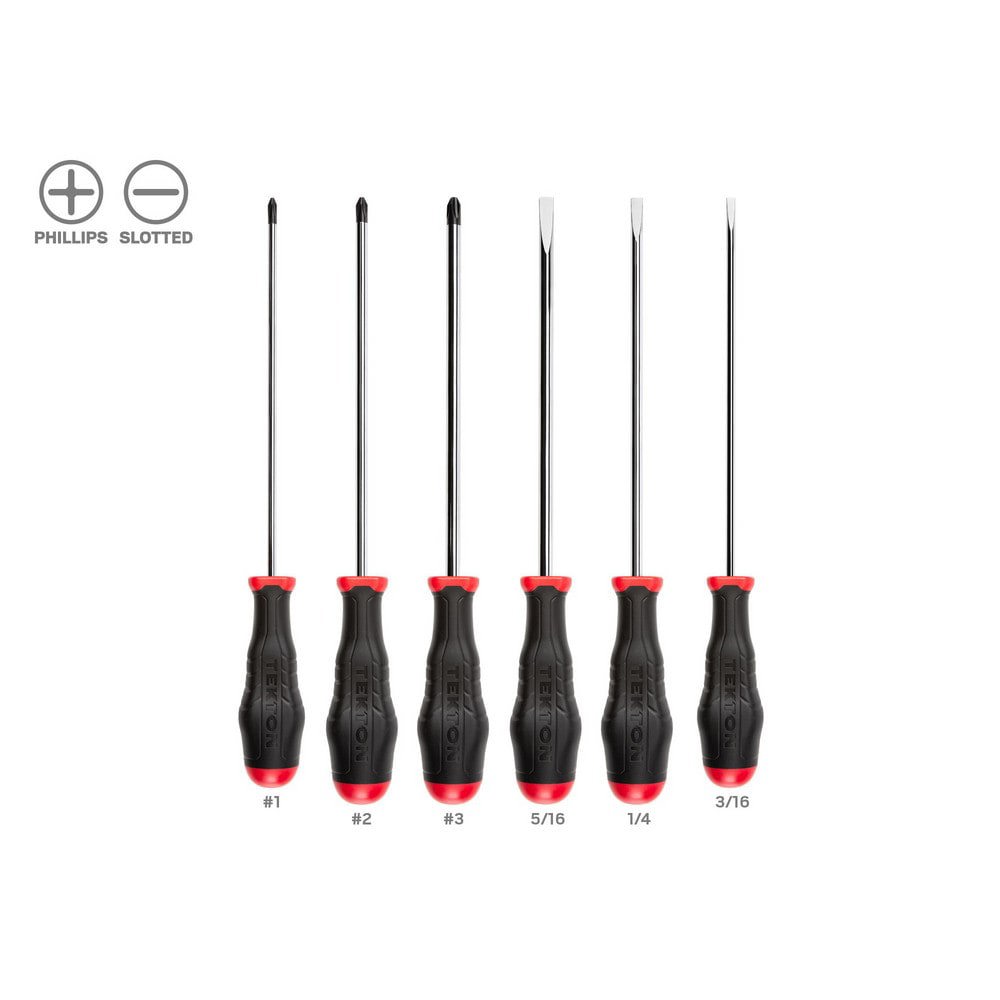 High-Torque Chrome Blade Screwdriver Set, 4-Piece (#1-#2, 3/16-1/4 in.)