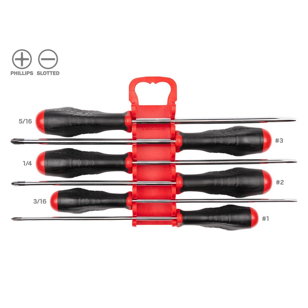 High-Torque Chrome Blade Screwdriver Set, 4-Piece (#1-#2, 3/16-1/4 in.)