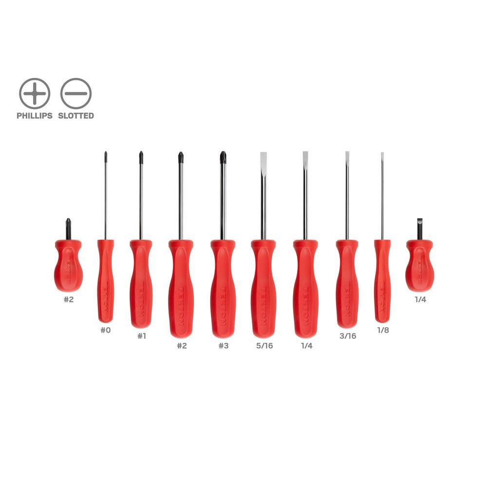 High-Torque Chrome Blade Screwdriver Set, 4-Piece (#1-#2, 3/16-1/4 in.)