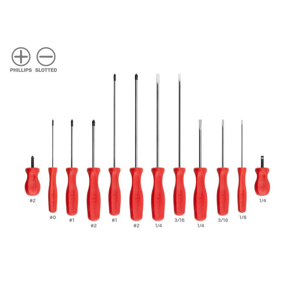 High-Torque Chrome Blade Screwdriver Set, 4-Piece (#1-#2, 3/16-1/4 in.)