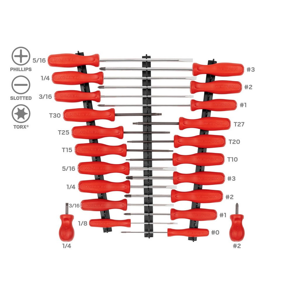 High-Torque Chrome Blade Screwdriver Set, 4-Piece (#1-#2, 3/16-1/4 in.)
