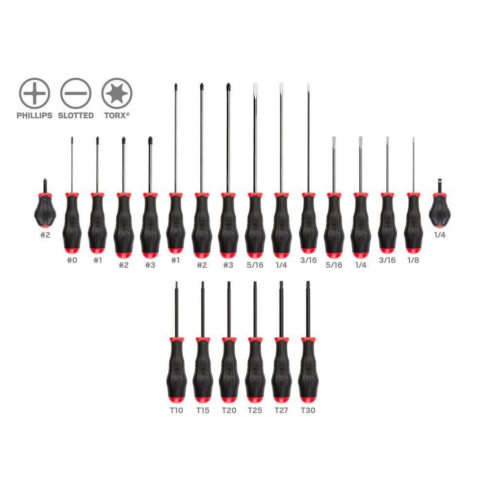 High-Torque Chrome Blade Screwdriver Set, 4-Piece (#1-#2, 3/16-1/4 in.)