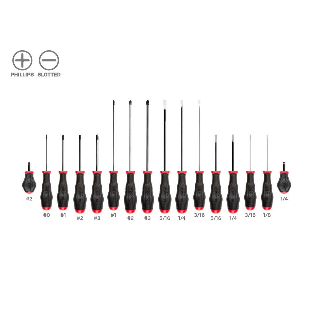 High-Torque Chrome Blade Screwdriver Set, 4-Piece (#1-#2, 3/16-1/4 in.)