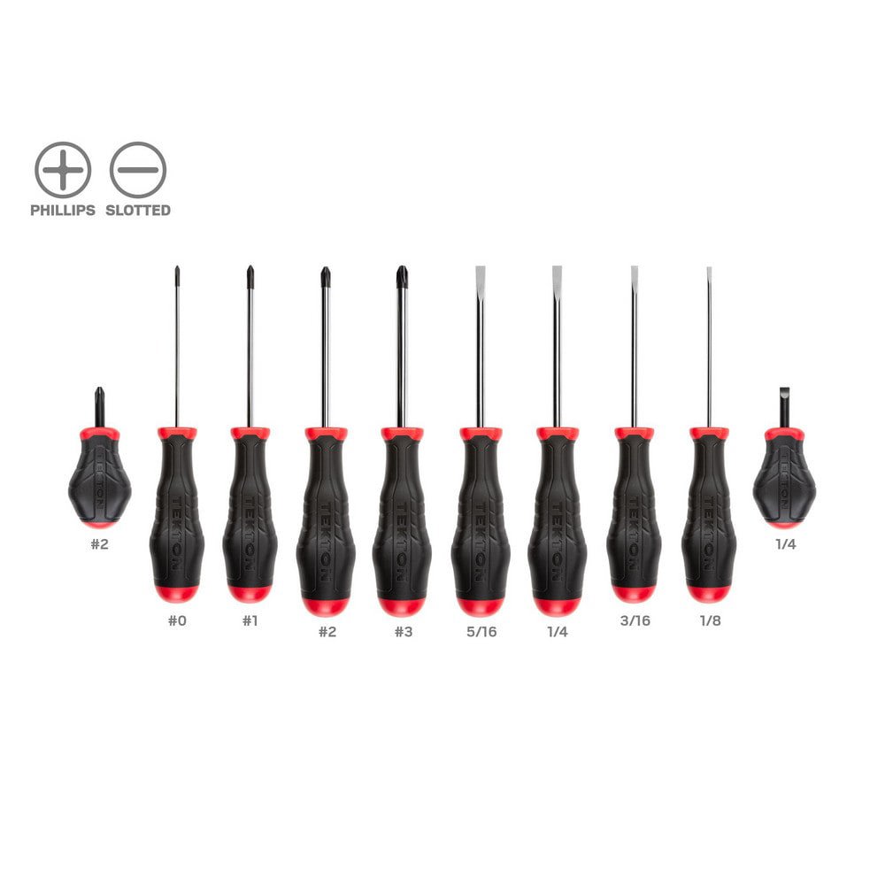 High-Torque Chrome Blade Screwdriver Set, 4-Piece (#1-#2, 3/16-1/4 in.)