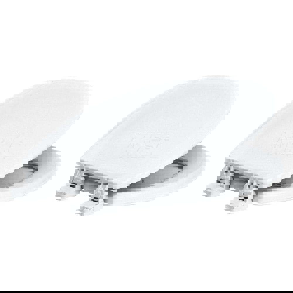 Toilet Seats; Type: Closed Front w/ Cover ; Style: Round ; Material: Plastic ; Color: Crane White ; Outside Width: 14-3/8 (Inch); Inside Width: 0 (Inch)