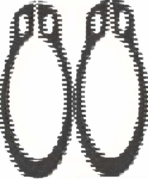 External Retaining Ring: 11.5 mm Groove Dia, 12 mm Shaft Dia, 1060-1090 Spring Steel, Phosphate Finish