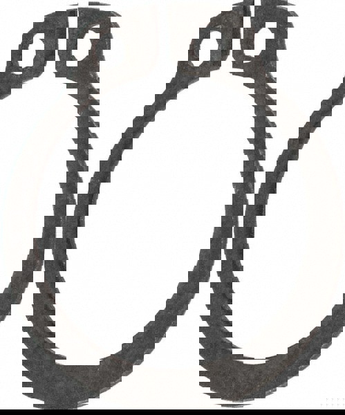 External Retaining Ring: 15.2 mm Groove Dia, 16 mm Shaft Dia, 1060-1090 Spring Steel, Phosphate Finish