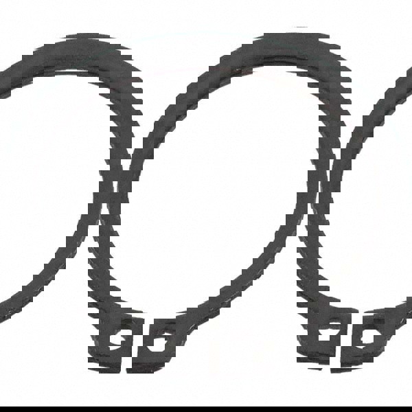 External Snap Retaining Ring: 30.3 mm Groove Dia, 32 mm Shaft Dia, Spring Steel