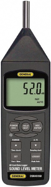 A and C Frequency Weight, Backlit LCD Display Class 1 Sound Meter