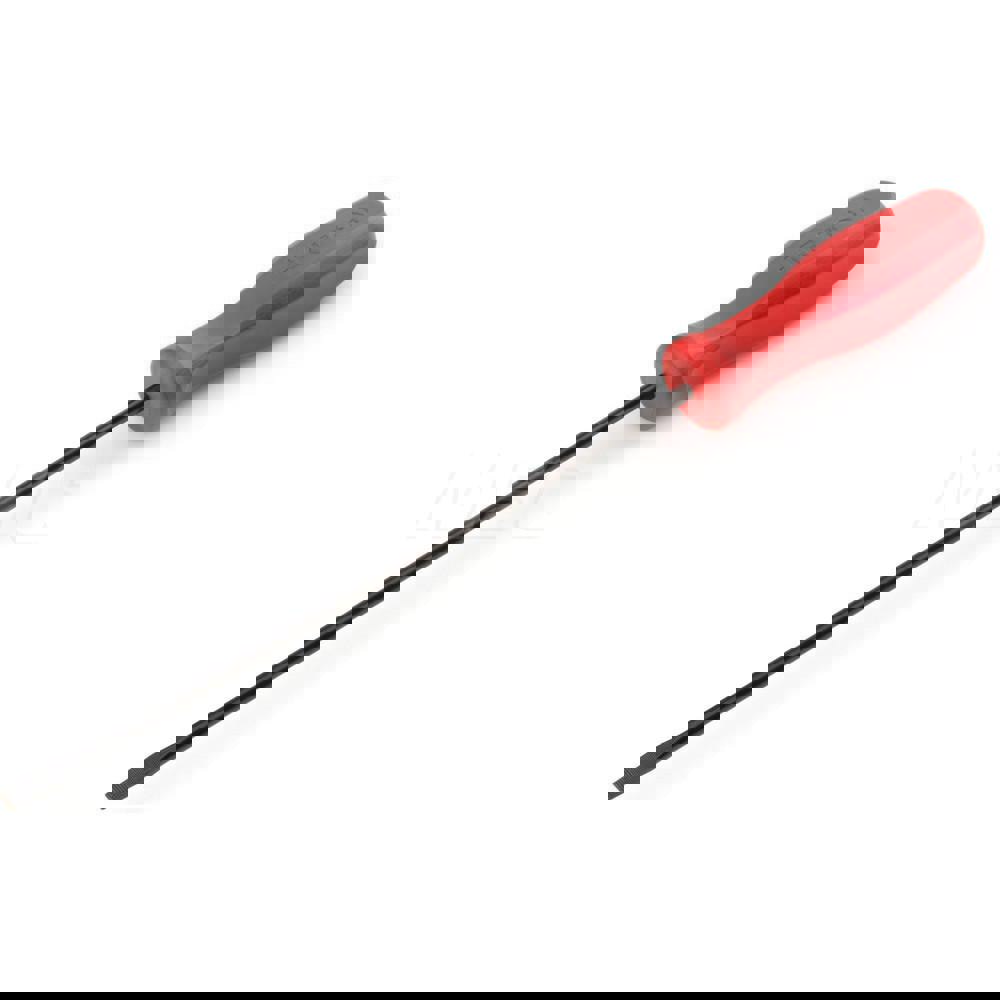 Long 3/16 Inch Slotted Hard-Handle Screwdriver (Black Oxide Blade)