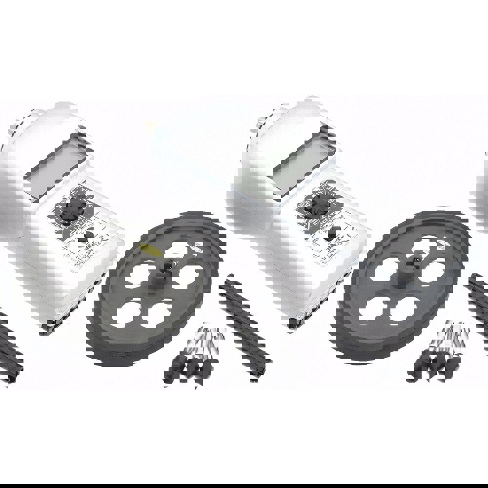 Accurate up to 0.006 +/- 1% Digit (6 RPM Max) (10,000 to 25,000 RPM), 0.001 RPM Resolution, Contact Tachometer