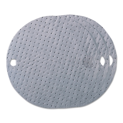 Drum Top Pads; Total Package Absorption Capacity: 6 ; Overall Diameter: 22 ; Drum Compatibility: 55 Gal. Drums w/1 & 2 Holes ; Material: Polypropylene ; Features: Highly Versatile