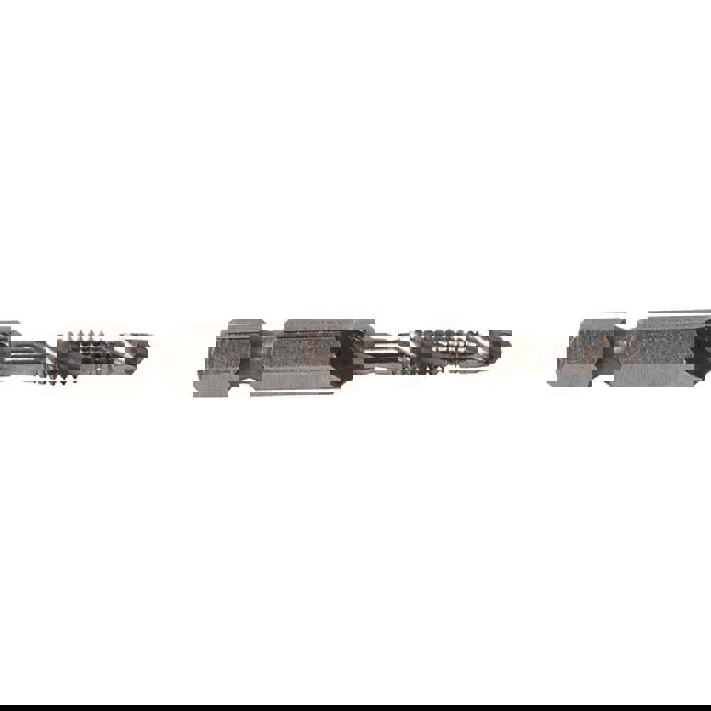 Combination Drill Tap: #10-24, 2B, 2 Flutes, High Speed Steel