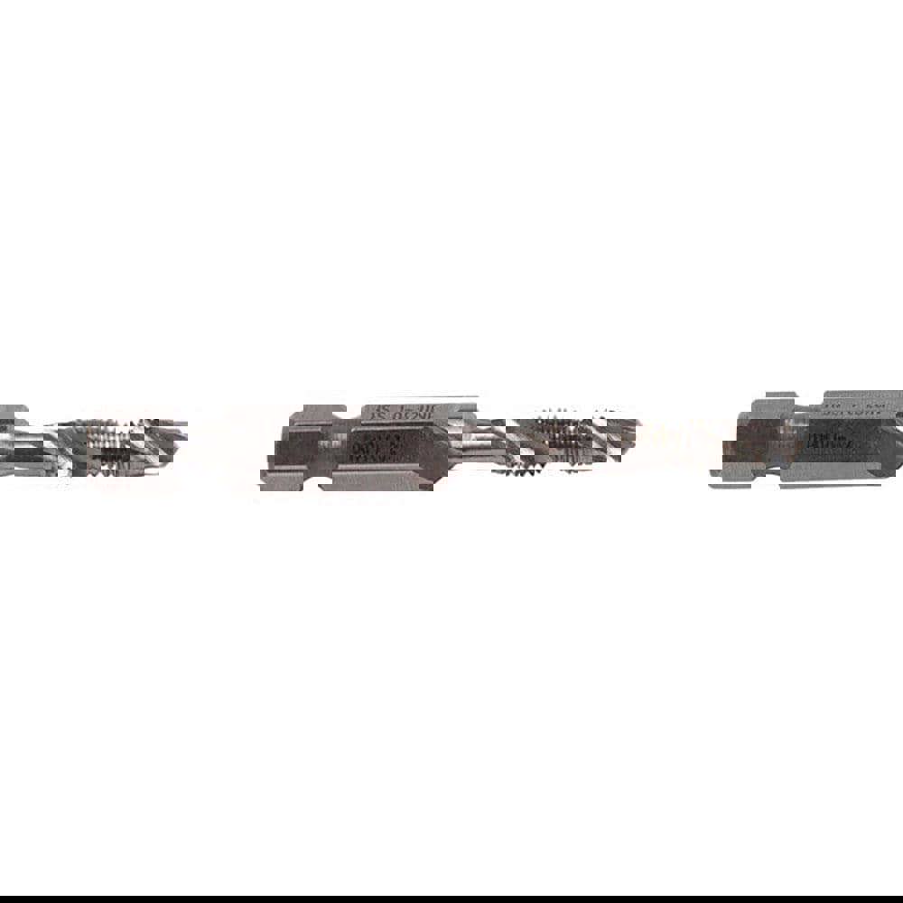 Combination Drill Tap: #10-32, 2B, 2 Flutes, High Speed Steel