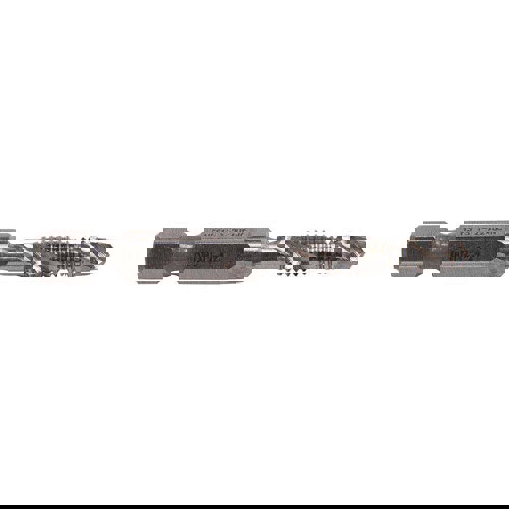 Combination Drill Tap: #12-24, 2B, 2 Flutes, High Speed Steel