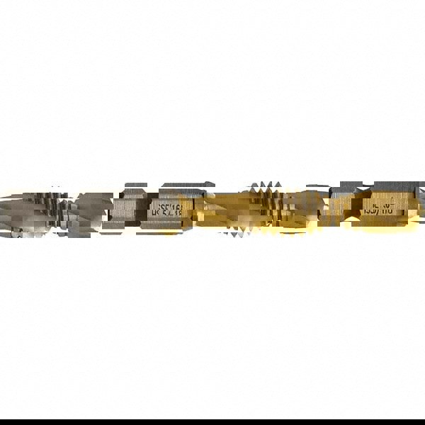 Combination Drill & Tap Sets; Minimum Thread Size: 5/16-18 in ; Maximum Thread Size: 5/16-18 in; M8x1.25 mm ; Number Of Flutes: 2.0 ; Coating: TiN ; Includes: Case; Quick-Change Adapter ; Number Of Pieces: 1