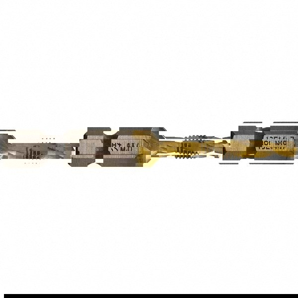 Combination Drill & Tap Sets; Minimum Thread Size: M4x0.70 mm ; Maximum Thread Size: #8-32 in; M4x0.70 mm ; Number Of Flutes: 2.0 ; Coating: TiN ; Includes: Case; Quick-Change Adapter ; Number Of Pieces: 1