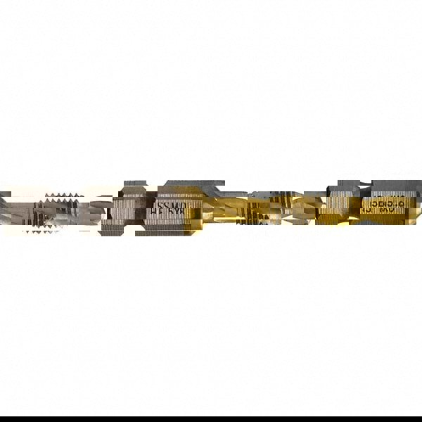 Combination Drill & Tap Sets; Minimum Thread Size: M5x0.80 mm ; Maximum Thread Size: #10-24 in; M5x0.80 mm ; Number Of Flutes: 2.0 ; Coating: TiN ; Includes: Case; Quick-Change Adapter ; Number Of Pieces: 1