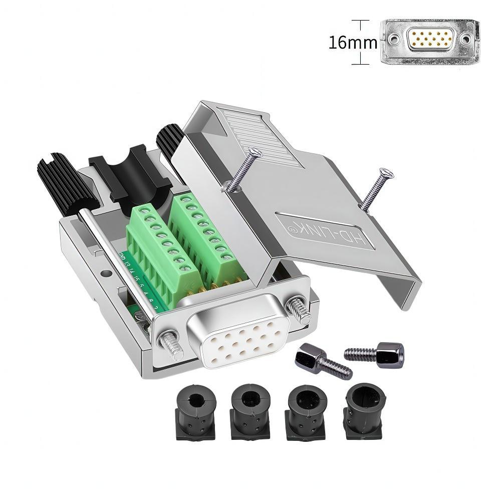 Computer Cable Accessories; Accessory Type: Adapter ; For Use With: Data Networks Serial Data Transmission Device Management Instrument Control ; Connection Type: D-Sub RS-232 Serial ; Number Of Connections: 15 ; Gender: Female ; Housing Material: Zinc